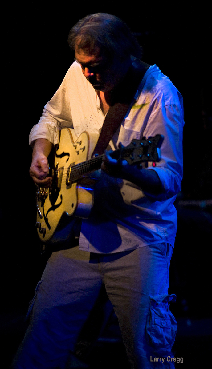 photo 1 - Neil with single cutaway White Falcon LC