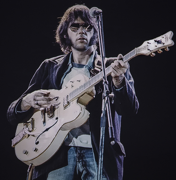 photo 2 - Neil with single cutaway White Falcon