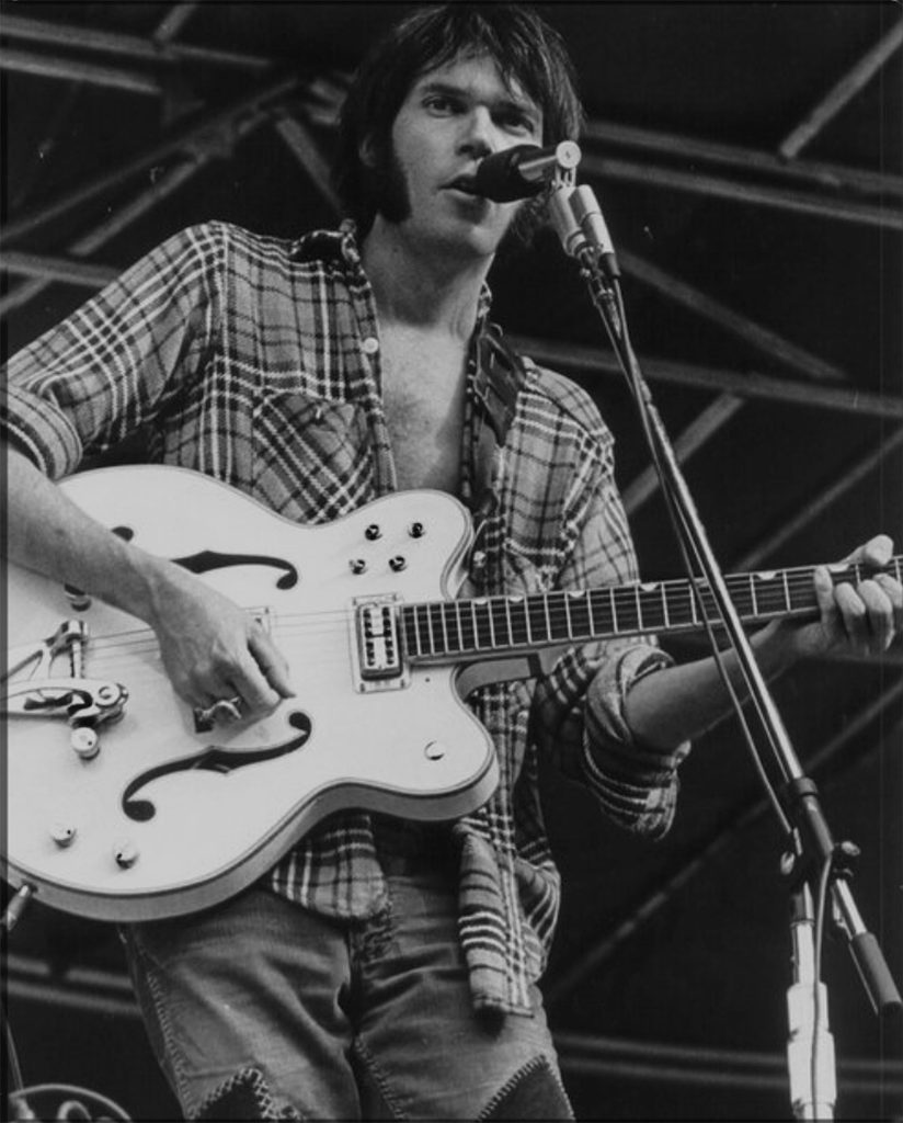 photo 3 - Neil with double cutaway White Falcon